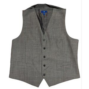 Egara 100% Wool Vest Slim Fit Men’s 2X Gray Business